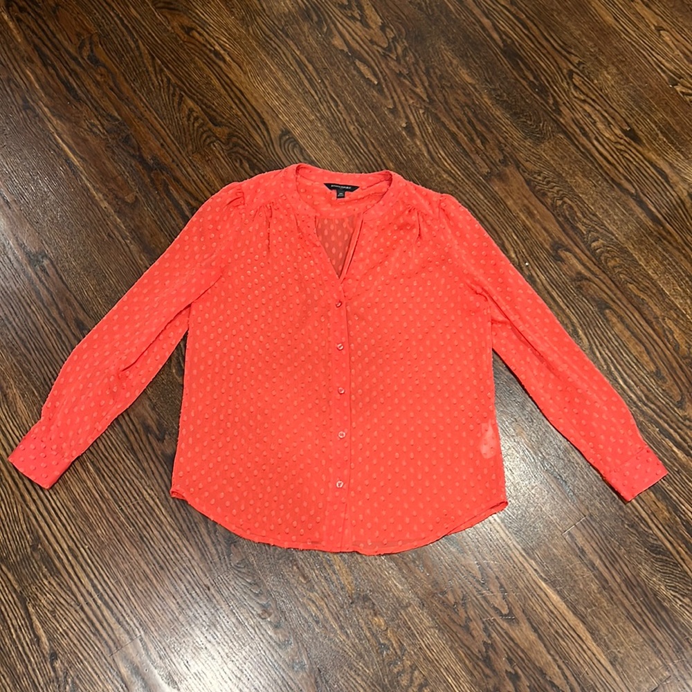 Banana Repulic coral blouse